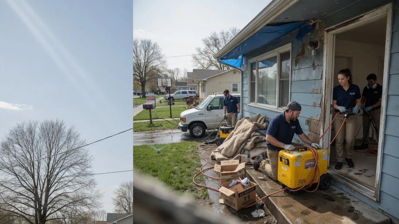 Basement Flood Cleanup in Utica, IL near me